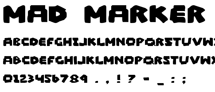 Mad Marker font